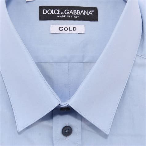 camicia dolce gabbana blue gold catene